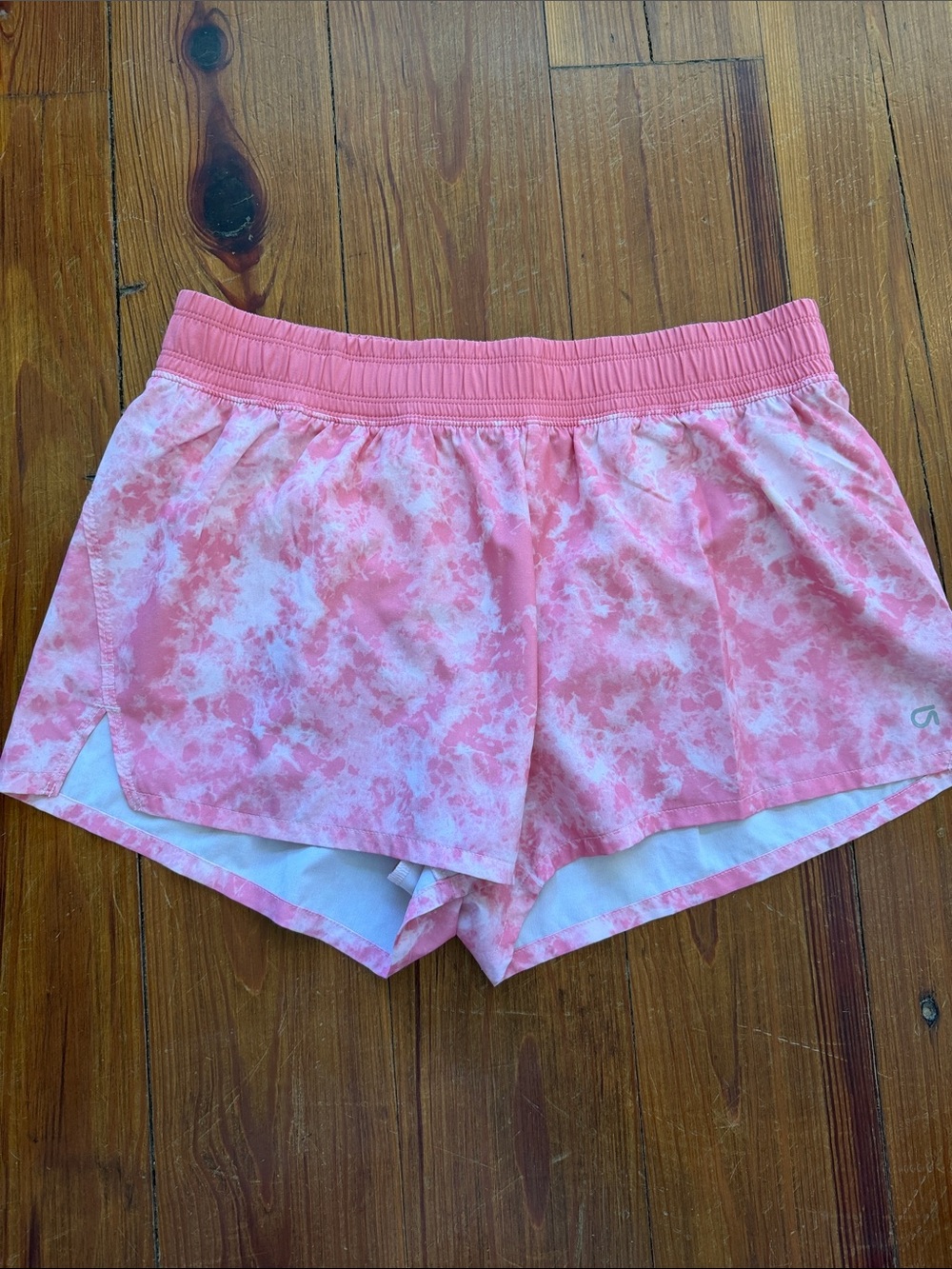 GAPfit Medium Pink Tie-Dye Athletic Shorts